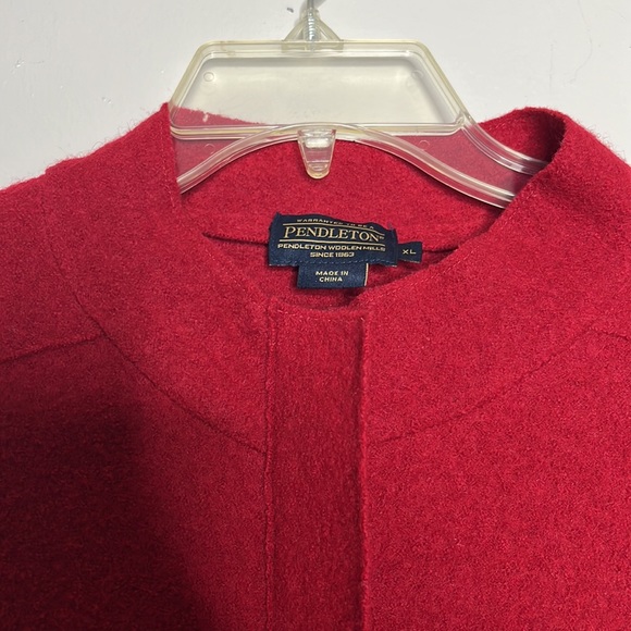 Pendleton 100% Merino Wool Buttonless Zip Up Shacket w/ Front Pockets Sz XL - Picture 6 of 11